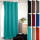 Verdunkelungsgardine mit Ösen türkis - pfauenblau 270cm x 245cm