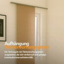 Flächenvorhang Schiebegardine Ellen Hellbraun ohne Technik