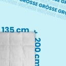 Bettenset Bettdecke Federn/Daunen 135x200cm mit Federkissen 80x80cm