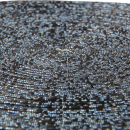 Glasperlen Tischset, Platzset Ø36cm - Schwarz Silberblau