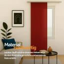 Flächenvorhang Schiebegardine Ellen ohne Technik Rot