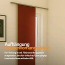 Flächenvorhang Schiebegardine Ellen Rot mit Technik