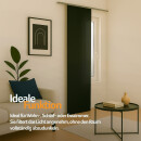 Flächenvorhang Schiebegardine Ellen ohne Technik Schwarz