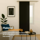 Flächenvorhang Schiebegardine Ellen mit Technik Schwarz