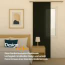 Flächenvorhang Schiebegardine Ellen mit Technik Schwarz