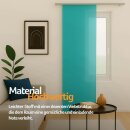 Flächenvorhang Schiebegardine Ellen Türkis mit Technik