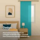 Flächenvorhang Schiebegardine Ellen Türkis mit Technik