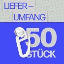 Gardinenröllchen weiß, 50 Stk.