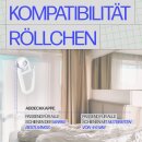 Gardinenröllchen weiß, 50 Stk.