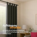 Dekoschal Ellen Schlaufen, 140x145cm - Schwarz