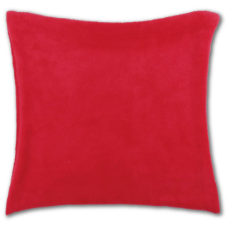 Kissenhülle "Kuschel" ca. 40x40cm rot - scarlett ohne Füllung