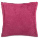 Kissenhülle "Kuschel" ca. 50x50cm pink - fuchsia mit Füllung