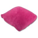 Kissenhülle "Kuschel" ca. 50x50cm pink - fuchsia mit Füllung