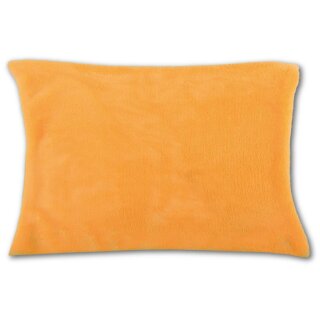 Kissenhülle Kuschel ca. 30 x 50cm hellorange - marigold mit Füllung