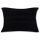 Kissenhülle Kuschel ca. 30 x 50cm schwarz - jet black ohne Füllung