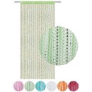 Fadenvorhang in Metallic-Optik mit Stangendurchzug