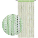 Fadenvorhang in Metallic-Optik mit Stangendurchzug