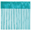 Fadenvorhang Metallic-Streifen türkis - pfauenblau ca. 90 x 250cm