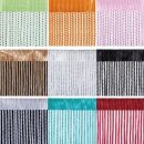 Fadenvorhang in Metallic-Optik mit Stangendurchzug Türkis 140x250cm
