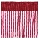 Fadenvorhang in Metallic-Optik mit Stangendurchzug Rot 90x200cm