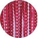 Fadenvorhang in Metallic-Optik mit Stangendurchzug Rot 90x200cm