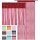 Fadenvorhang in Metallic-Optik mit Stangendurchzug Rot 90x200cm