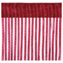 Fadenvorhang Metallic-Streifen rot - bordeaux ca. 90 x 250cm