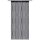Fadenvorhang in Metallic-Optik mit Stangendurchzug Schwarz 90x200cm