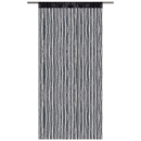 Fadenvorhang Metallic-Streifen schwarz - jetblack ca. 140 x 250cm