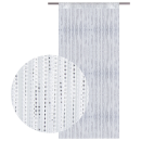 Fadenvorhang Metallic-Streifen weiß - perlweiß ca. 90 x 200cm