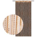 Fadenvorhang in Metallic-Optik mit Stangendurchzug Gold 90x250cm