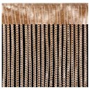 Fadenvorhang in Metallic-Optik mit Stangendurchzug Gold 90x250cm