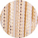 Fadenvorhang in Metallic-Optik mit Stangendurchzug Gold 90x250cm