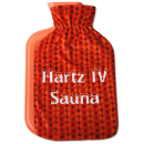 Wärmflaschenbezug mit Motiv ( Sauna )