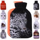 Wärmflaschenbezug mit Motiv (Leopard)