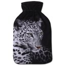 Wärmflaschenbezug mit Motiv (Leopard)