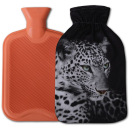 Wärmflaschenbezug mit Motiv ( Leopard ) inkl. 2L Wärmflasche