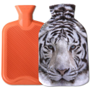 Wärmflaschenbezug mit Motiv ( Tiger weiß )