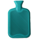 Wärmflasche aus Gummi 2 Liter - Grün