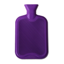 Wärmflasche aus Gummi 1 Liter - Lila