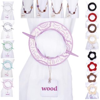 Raffhalter wood altrosa - flieder