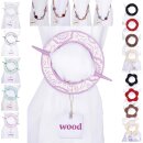 Raffhalter wood altrosa - flieder