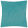 Kissenhüllen 50x50 Alessia türkis - pfauenblau mit Füllung