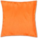 Kissenhüllen 50x50 Alessia orange - möhre mit Füllung