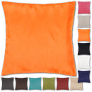 Kissenhüllen 50x50 Alessia orange - möhre mit Füllung