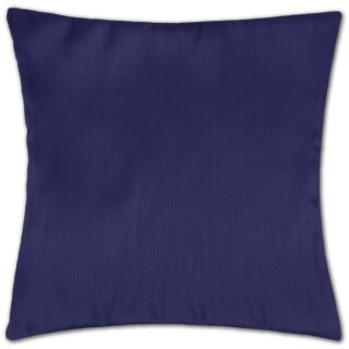 Kissenhüllen 50x50 Alessia blau - royalblau mit Füllung