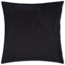 Kissenhüllen 50x50 Alessia schwarz - jet black ohne Füllung