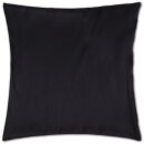 Kissenhüllen 50x50 Alessia schwarz - jet black ohne Füllung