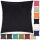 Kissenhüllen 50x50 Alessia schwarz - jet black mit Füllung