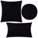 Kissenbezüge „Ellen“ mit Reißverschluss 30x30cm mit Füllung Schwarz